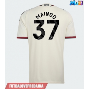 Lacne Muži Futbalové dres Manchester United Kobbie Mainoo #37 2026-27 Krátky Rukáv - Tretina
